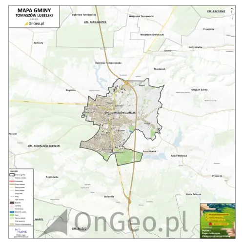 Mapa Tomaszowa Lubelskiego